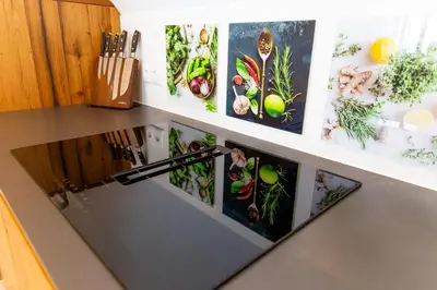 Küche/Küchenzeile in der Unterkunft Haus ANNA