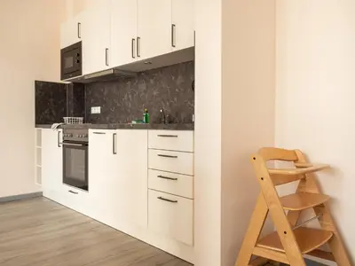 Küche/Küchenzeile in der Unterkunft Strandstraße 16 - Wohnung 2
