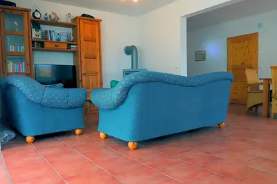Ein Sitzbereich in der Unterkunft Ferienhaus Vineta