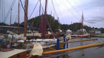 Blick auf einen Fluss in der Nähe der Ferienwohnung