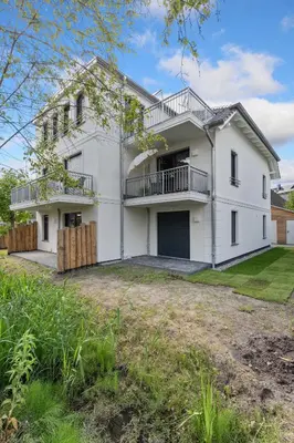 Das Gebäude in dem sich die Ferienwohnung befindet