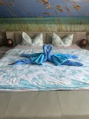 Ein Bett oder Betten in einem Zimmer der Unterkunft Seechick