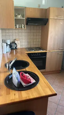 Küche/Küchenzeile in der Unterkunft Seelavie