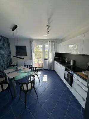 Küche/Küchenzeile in der Unterkunft Villa Blau Wohnung 01Suite