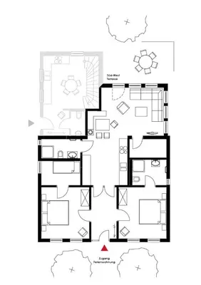 Grundriss der Unterkunft Kapitänshaus 