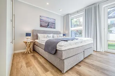 Ein Bett oder Betten in einem Zimmer der Unterkunft Ankerplatz 1