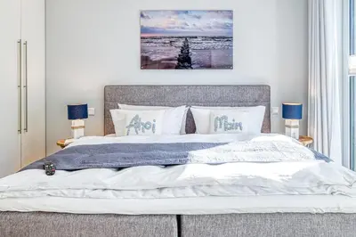 Ein Bett oder Betten in einem Zimmer der Unterkunft Ankerplatz 1