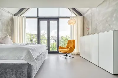 Ein Bett oder Betten in einem Zimmer der Unterkunft Ferienhaus Peak TWO
