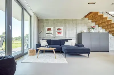 Ein Sitzbereich in der Unterkunft Ferienhaus Peak ONE