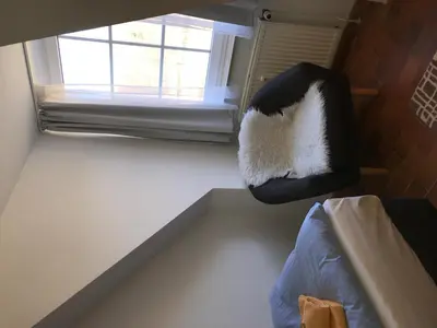 Ein Sitzbereich in der Unterkunft Kormoran K7