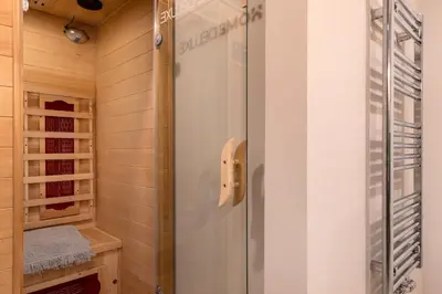 Ein Badezimmer in der Unterkunft Fewo Strandappartements