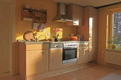 Küche/Küchenzeile in der Unterkunft Bauernhaus Dierhagen