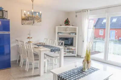 Küche/Küchenzeile in der Unterkunft Ferienhaus Ostsee