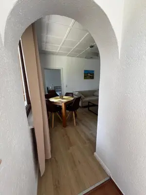 Ein Sitzbereich in der Unterkunft Ferienhaus Maite