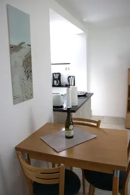 Küche/Küchenzeile in der Unterkunft Seestern
