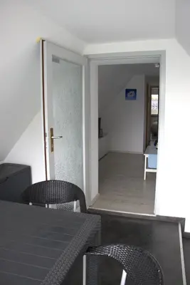 Ein Sitzbereich in der Unterkunft Muschel