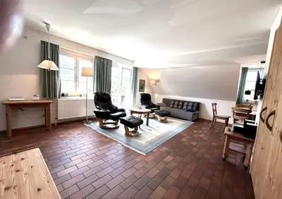 Ein Sitzbereich in der Unterkunft Resi P6