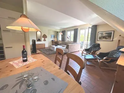 Ein Sitzbereich in der Unterkunft Resi C6