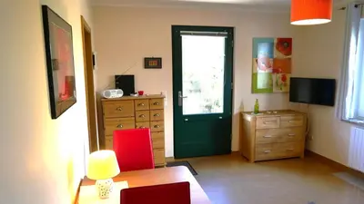TV/Unterhaltungsangebot in der Unterkunft Ferienhaus Mantuja Wohnung I