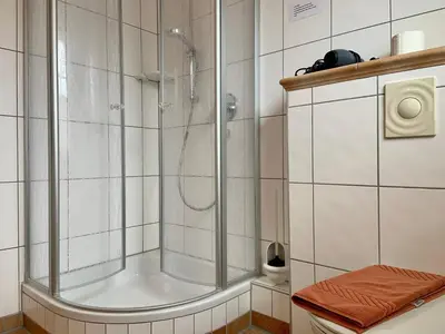 Ein Badezimmer in der Unterkunft Sturmvogel
