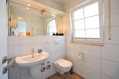 Ein Badezimmer in der Unterkunft Donnerkeil