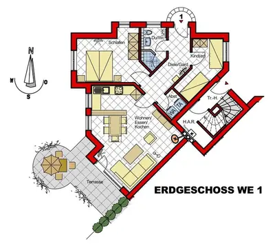 Grundriss der Unterkunft Donnerkeil