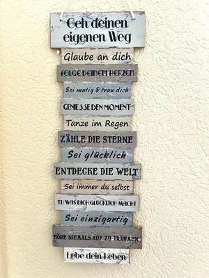 Ein Zertifikat, Auszeichnung, Logo oder anderes Dokument, das in der Unterkunft Distel ausgestellt ist