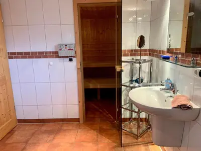 Ein Badezimmer in der Unterkunft Seemöwe - b48436