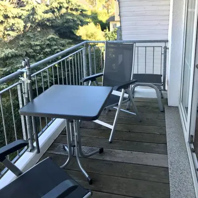 Ein Balkon oder eine Terrasse in der Unterkunft Kranich - b48451