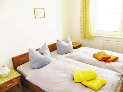 Ein Bett oder Betten in einem Zimmer der Unterkunft Wiesenblick