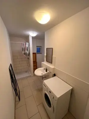 Ein Badezimmer in der Unterkunft Zum Wall