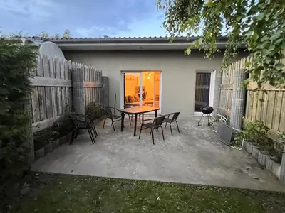 Ein Patio oder anderer Außenbereich in der Unterkunft Zum Wall