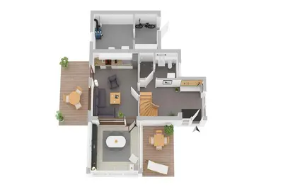 Grundriss der Unterkunft Ferienhaus 
