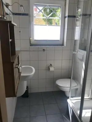 Ein Badezimmer in der Unterkunft Sommerwiese