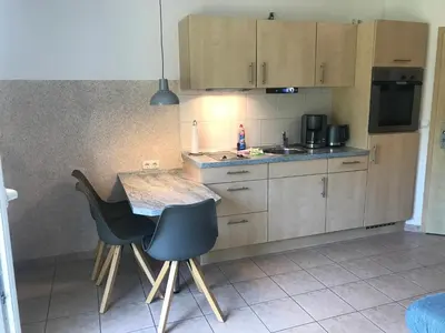 Küche/Küchenzeile in der Unterkunft Sommerwiese