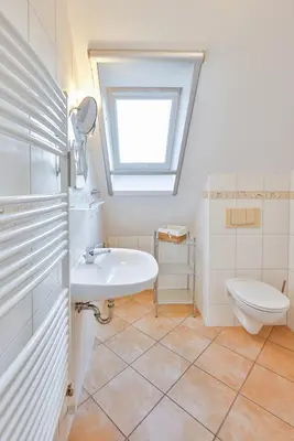 Ein Badezimmer in der Unterkunft Ferienwohnung Nr 7