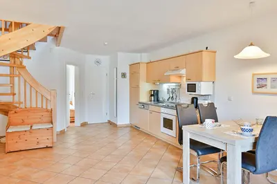 Küche/Küchenzeile in der Unterkunft Ferienwohnung Nr 7