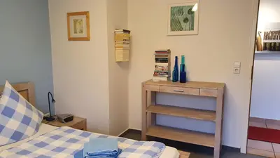 Ein Bett oder Betten in einem Zimmer der Unterkunft 'Hetz mich nicht'