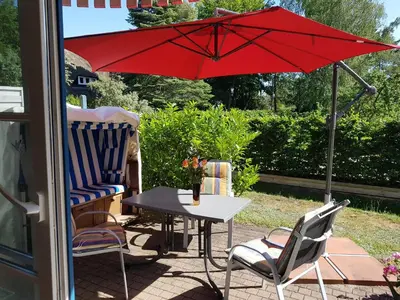 Ein Garten an der Unterkunft 'Hetz mich nicht'