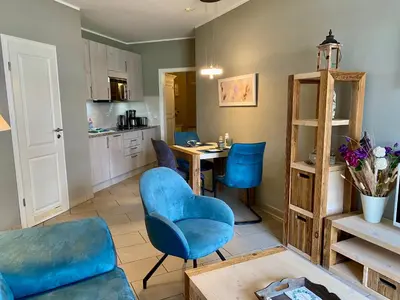 Küche/Küchenzeile in der Unterkunft Ostsee Wellnessresidenz Wohnung 7 in Zingst