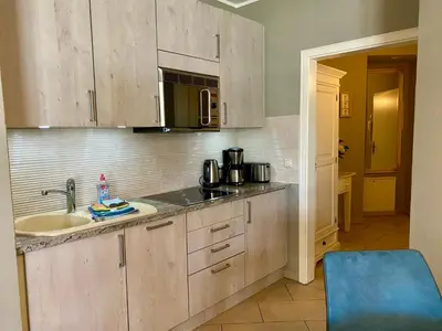 Küche/Küchenzeile in der Unterkunft Ostsee Wellnessresidenz Wohnung 7 in Zingst