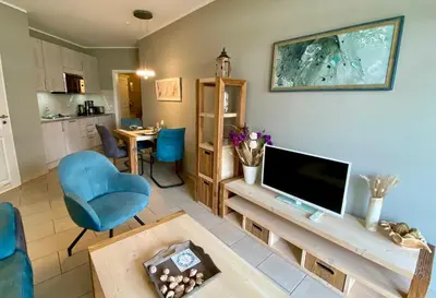Küche/Küchenzeile in der Unterkunft Ostsee Wellnessresidenz Wohnung 7 in Zingst