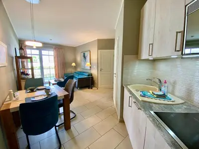 Küche/Küchenzeile in der Unterkunft Ostsee Wellnessresidenz Wohnung 7 in Zingst