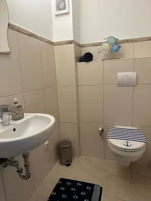 Ein Badezimmer in der Unterkunft Ankerplatz Barth