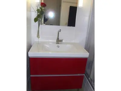Ein Badezimmer in der Unterkunft Darßkieker Comfortable holiday residence