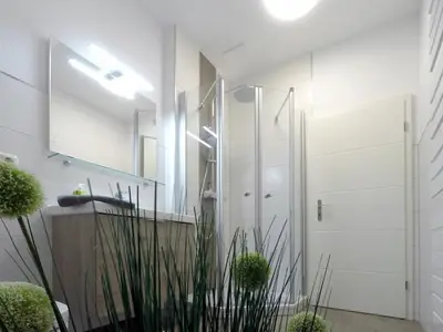 Ein Badezimmer in der Unterkunft Ferienwohnung Brise