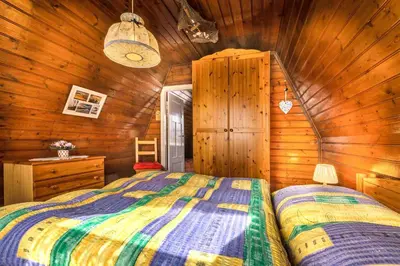 Ein Bett oder Betten in einem Zimmer der Unterkunft Am Bodden Krapp´s - Boddenidyll