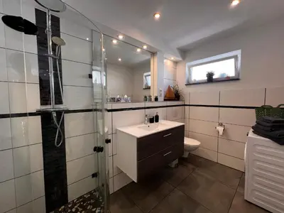 Ein Badezimmer in der Unterkunft Ferienwohnung in Ostsee Nähe