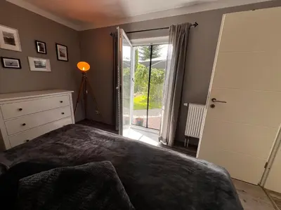 Ein Bett oder Betten in einem Zimmer der Unterkunft Ferienwohnung in Ostsee Nähe