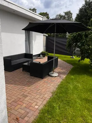 Ein Garten an der Unterkunft Ferienwohnung in Ostsee Nähe